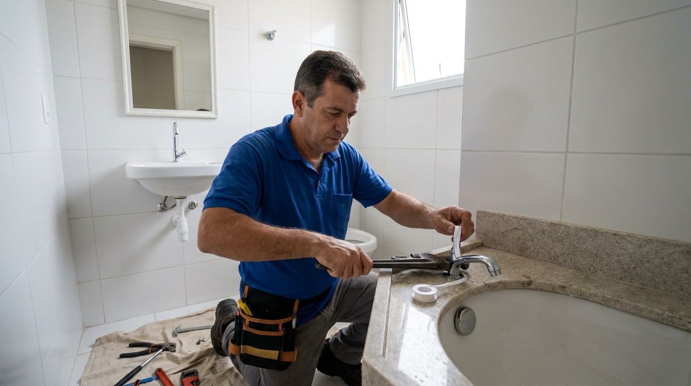 Instalação de torneira de cozinha em Taboão da Serra‑SP